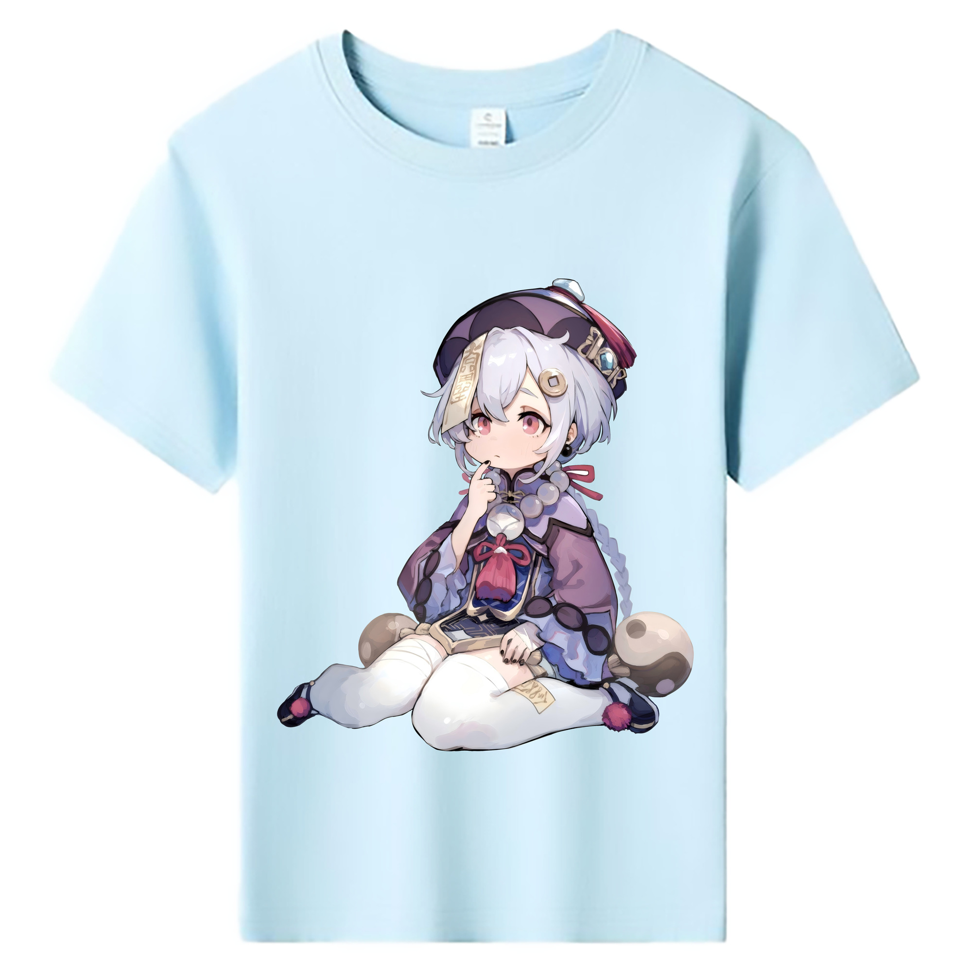 げんし神 七七 なな  genshin Nana 綿100％キッズTシャツ（フロントプリント）